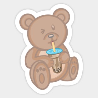 Boba Bear Sticker